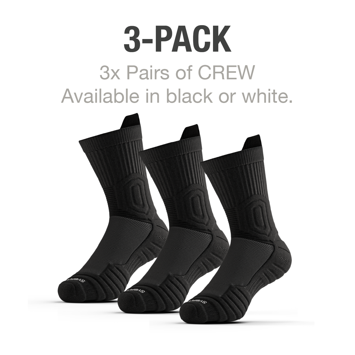 CloudFusion™ Athletic Cushioned Crew Socks - Fabs things