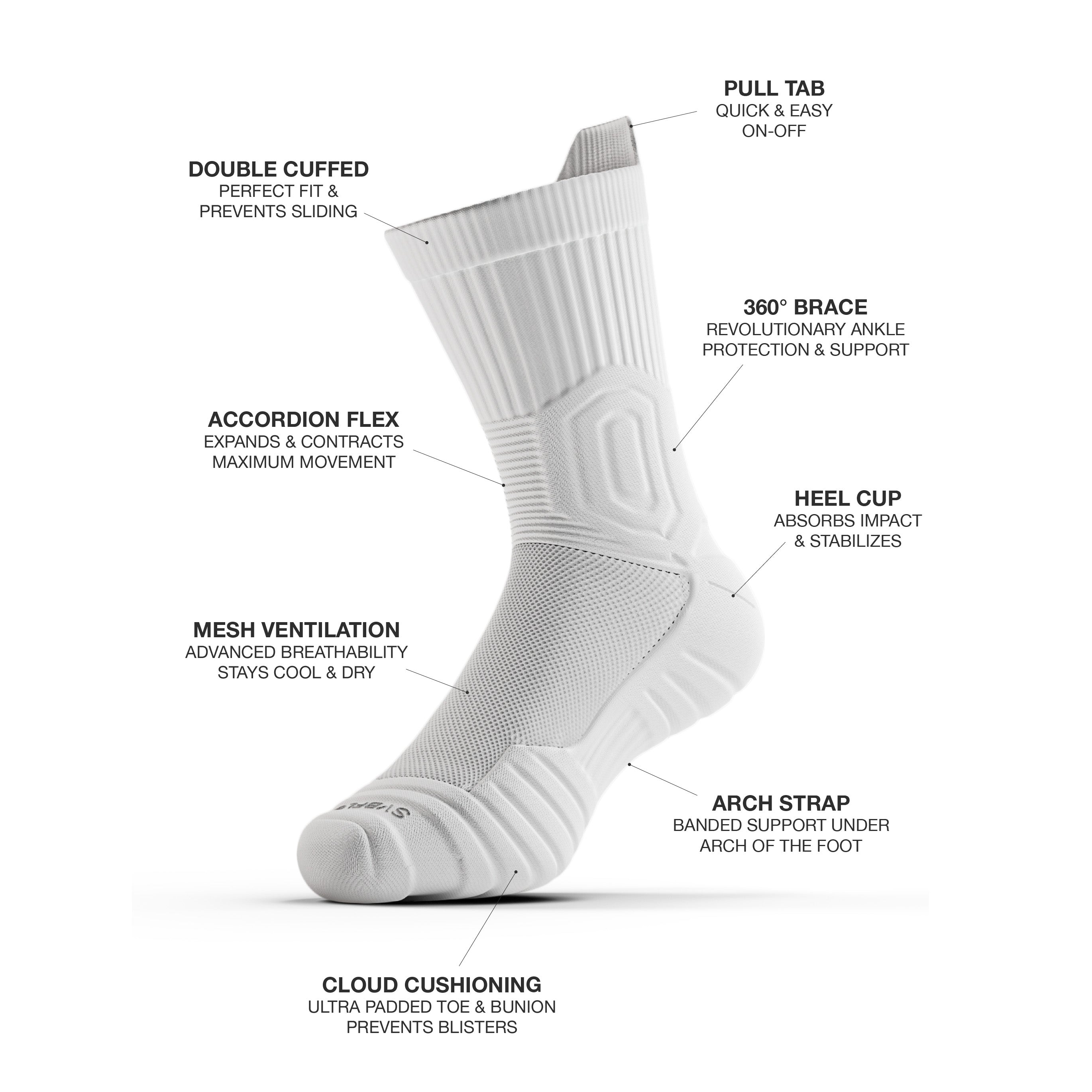 CloudFusion™ Athletic Cushioned Crew Socks