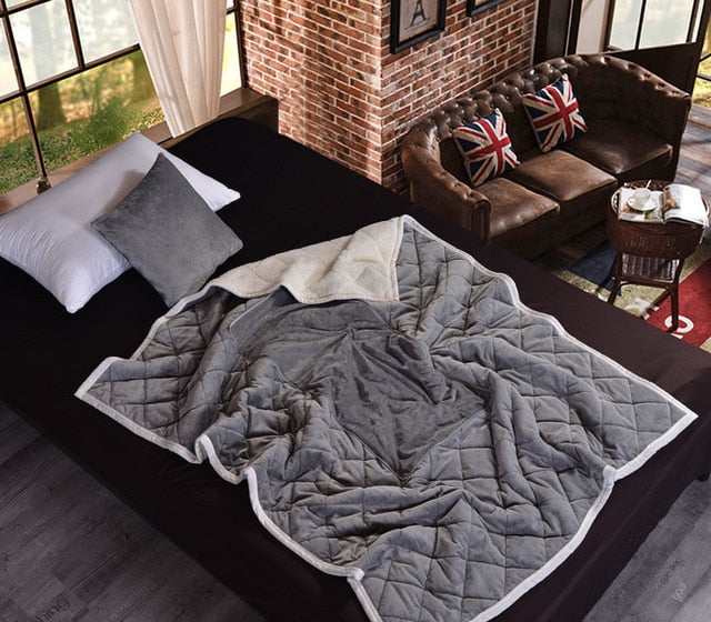 2 in 1 Flannel Cushion Blanket car sofa lumbar throw pillow air conditioning blanket foldable patchwork quilt blanket Bedding - Fabs things