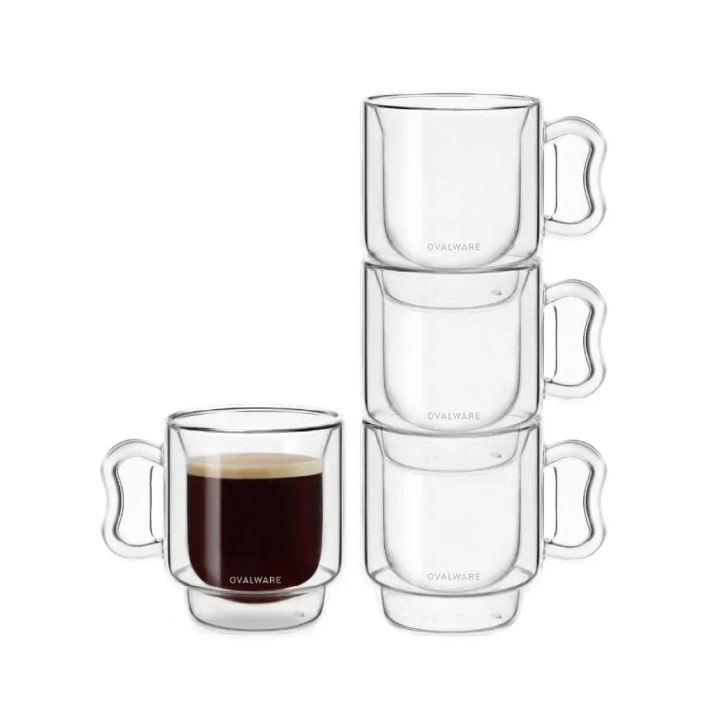 Double Wall Espresso Cups - 120ml/4oz - Fabs things