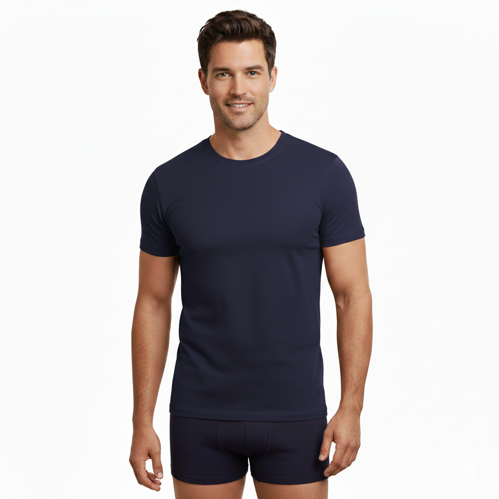 Men’s Bamboo Crew Neck Undershirts 3-Pack - Fabs things