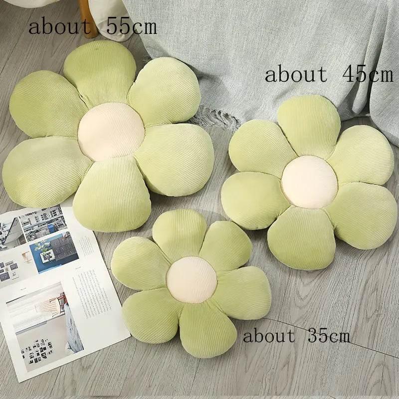 35/45cm Stuffed Six Petal Flower Cushion Sunflower Pillow