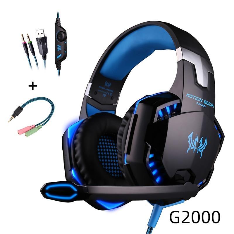 Modern Luxury Gaming STEVVEX Headset over-ear Game Earphones Wired gaming headset microphone Deep bass stereo headphones for PC and GAming - Fabs things