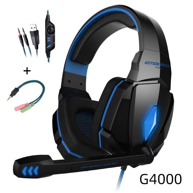 Modern Luxury Gaming STEVVEX Headset over-ear Game Earphones Wired gaming headset microphone Deep bass stereo headphones for PC and GAming - Fabs things