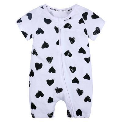 Modern Printed Newborn Baby Short Sleeved Cotton Jumpsuit Infant Cartoon Animal Costumes Clothing For Girls and Boys Kids - Fabs things