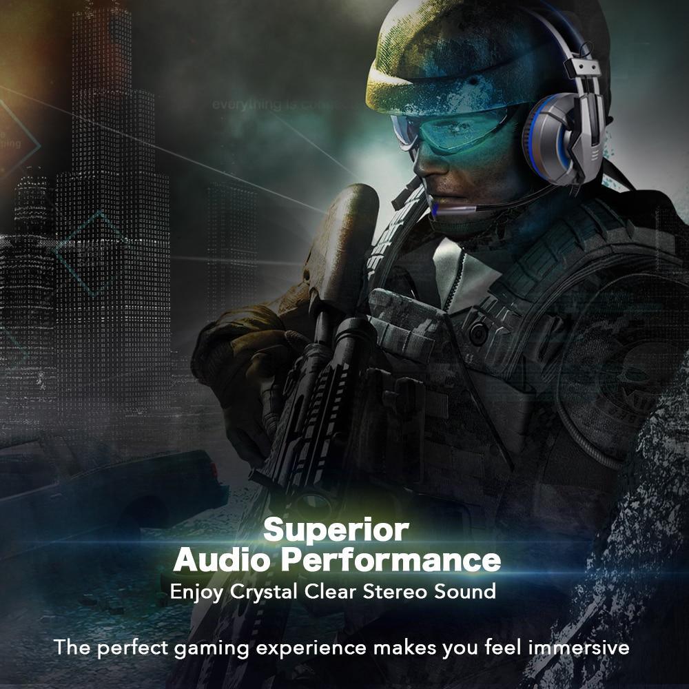 NEW Trend  Gaming Headset Gamer Ear Wired Headphones for Smartphone/PS4/PC/Xbox with Retractable Rotate Microphone and LED Light - Fabs things