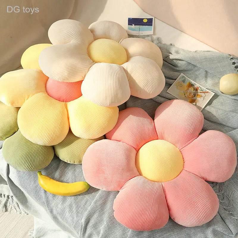 35/45cm Stuffed Six Petal Flower Cushion Sunflower Pillow