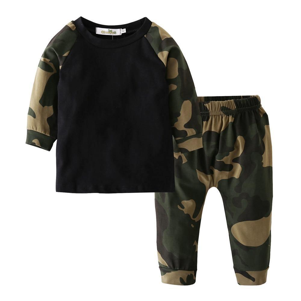 Newborn Baby Boy Clothes Set Long Sleeve Letter Like A Boss T-shirt , Pants Infant Clothing Set For Baby - Fabs things