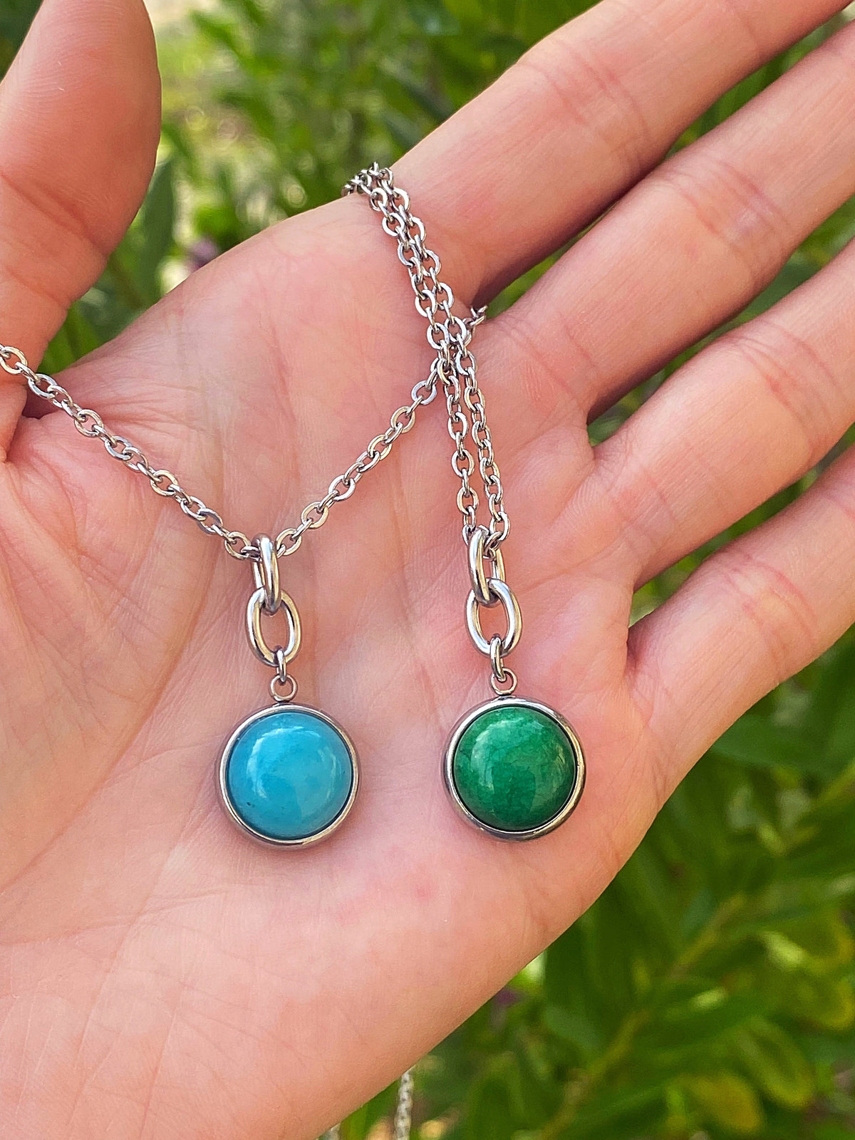 STONE CHARM NECKLACE - Fabs things