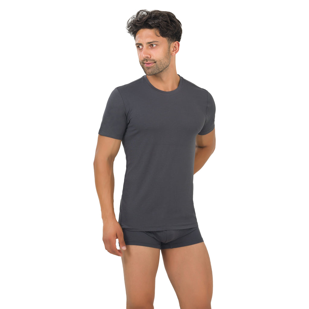 Men’s Bamboo Crew Neck Undershirts 3-Pack - Fabs things
