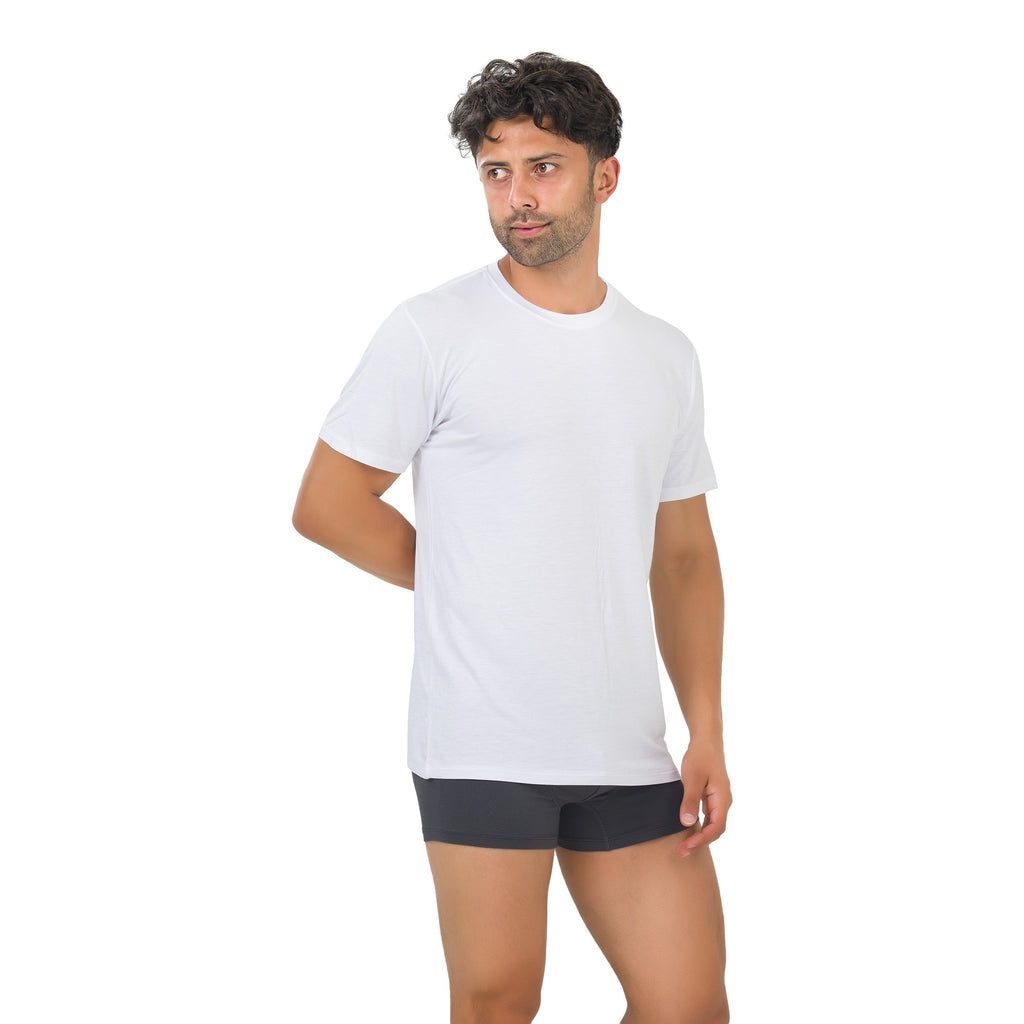 Men’s Bamboo Crew Neck Undershirts 3-Pack - Fabs things