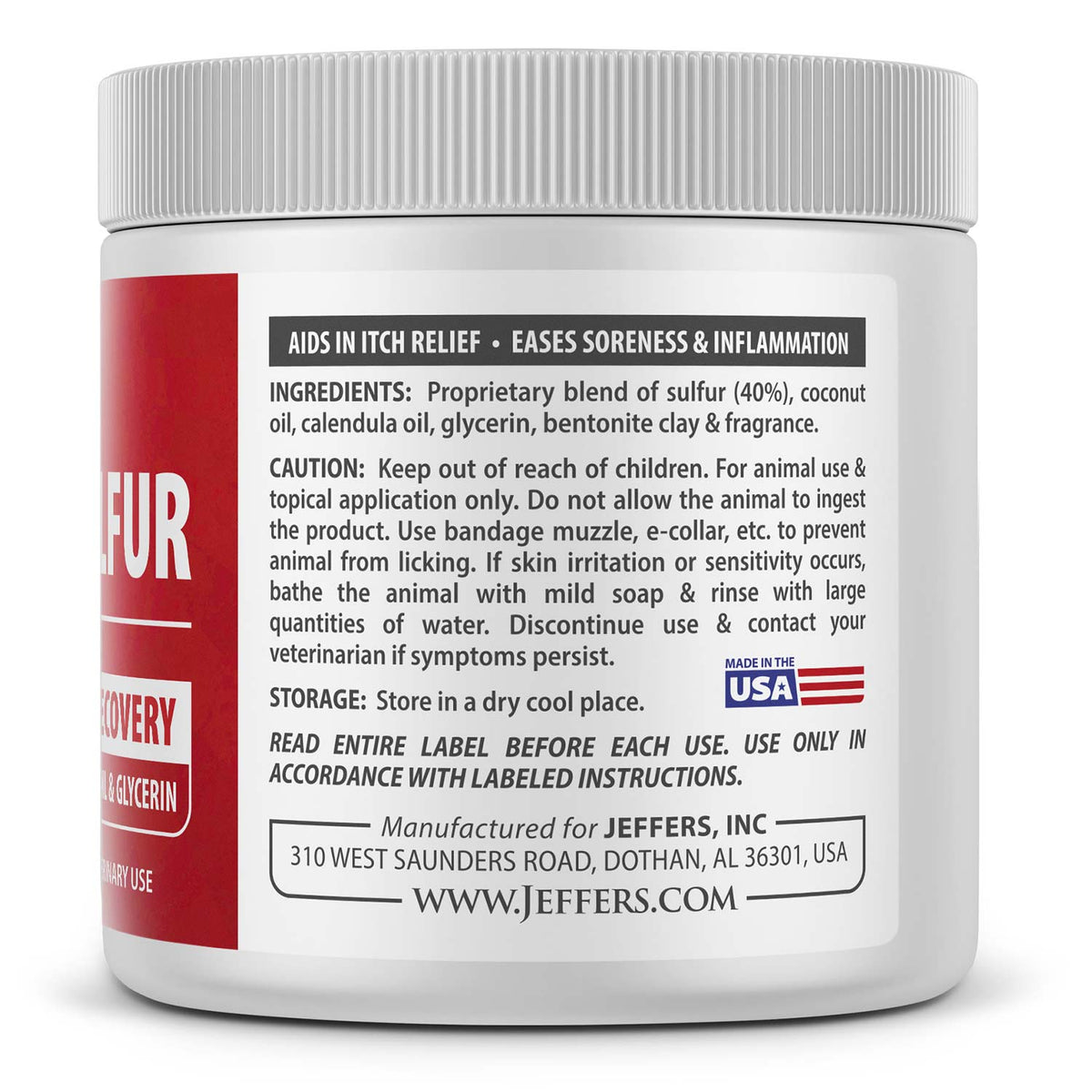 Jeffers Super-Sulfur Skin & Wound Healing Paste for Pets, Horses, & Livestock - Fabs things