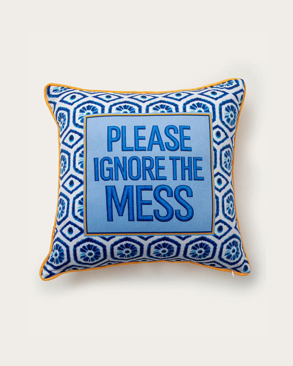 please ignore the mess pillow