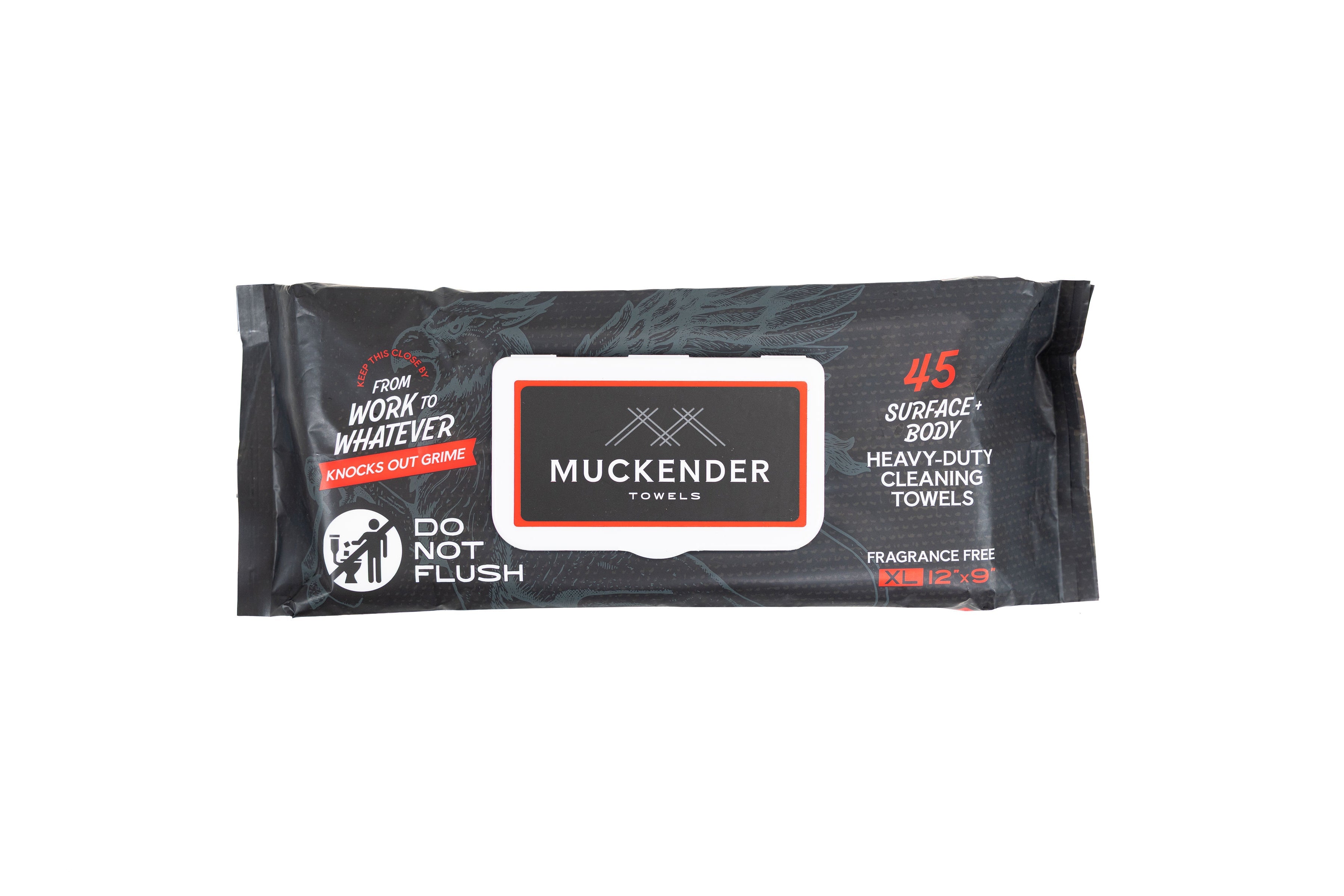 Muckender Towels - 4-Pack Value Bundle, Skin Safe, Unscented (180 ct)