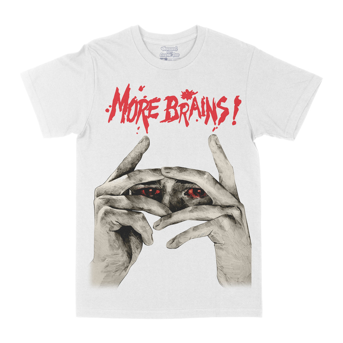 More Brains Graphic Tee - Fabs things