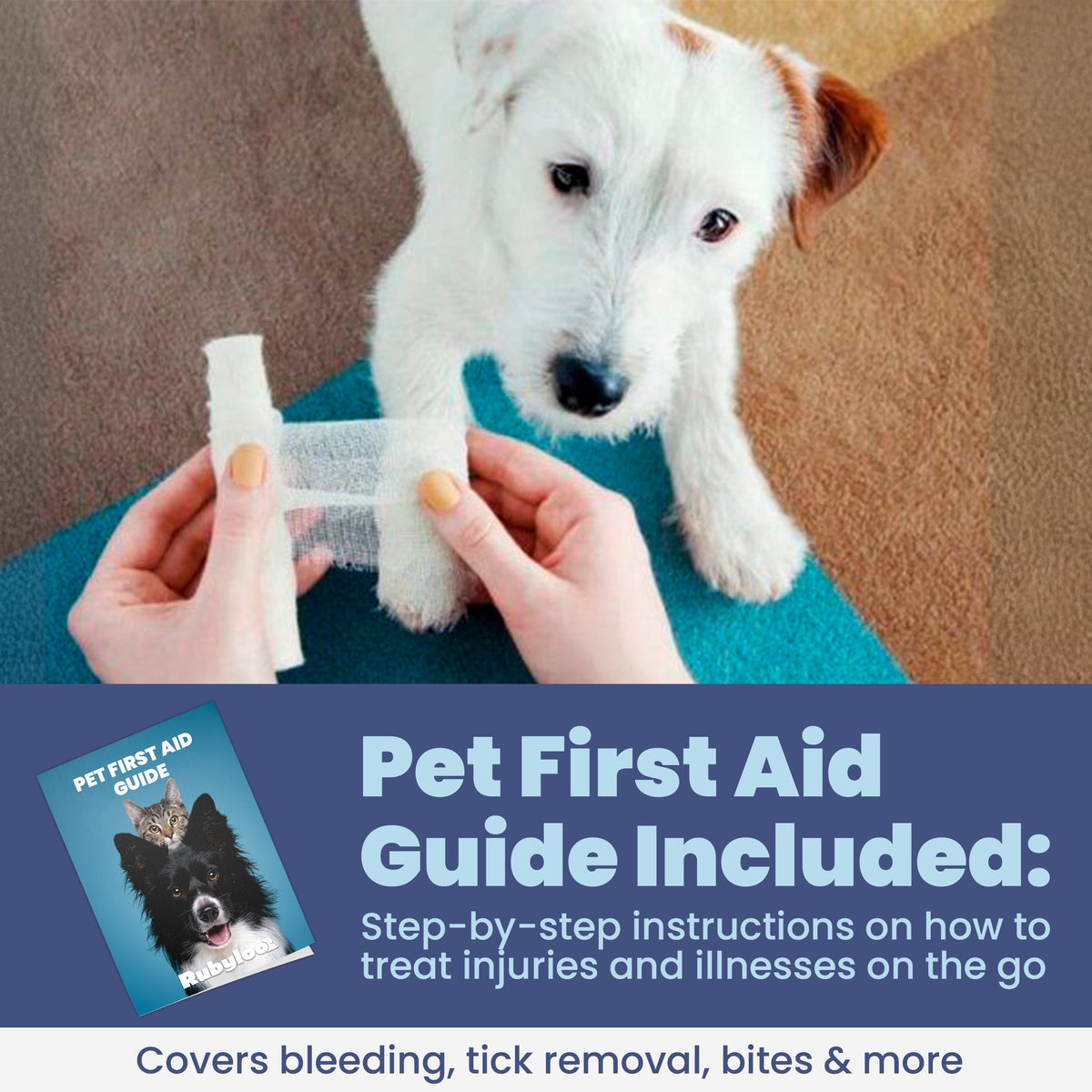 Pet First Aid Kit for Dogs & Cats with Vet-Approved Essentials - Fabs things
