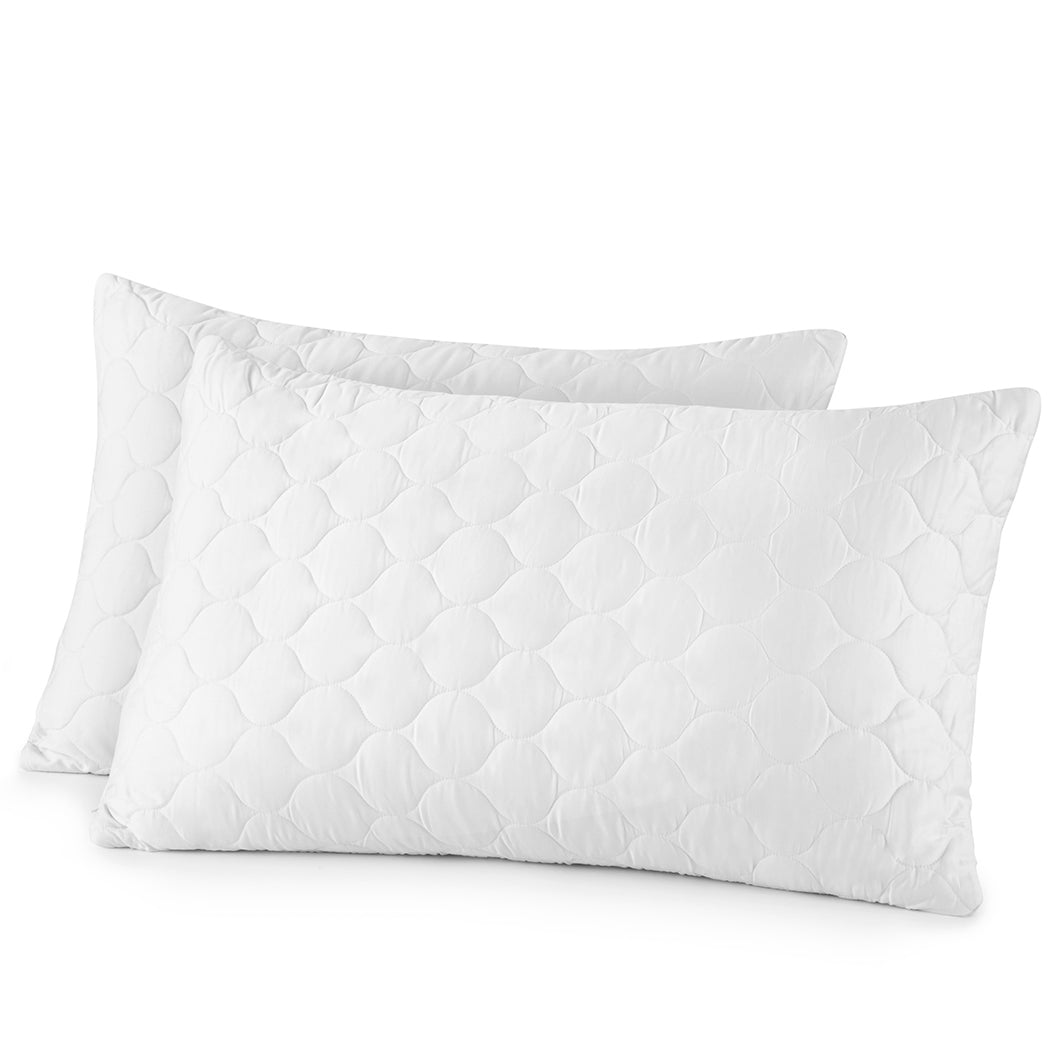 Organic Cotton Lofted Quilted Pillow Protectors - Fabs things