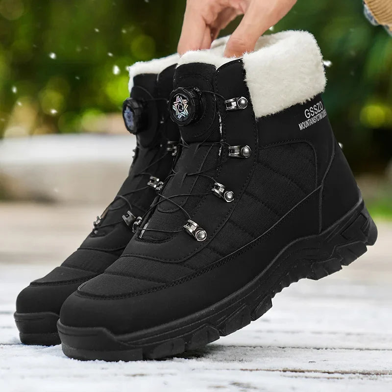 Mens Winter Snow Boots – Warm Durable Outdoor Shoes - Fabs things