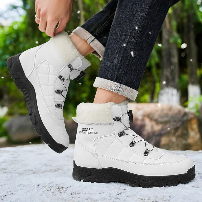 Mens Winter Snow Boots – Warm Durable Outdoor Shoes - Fabs things