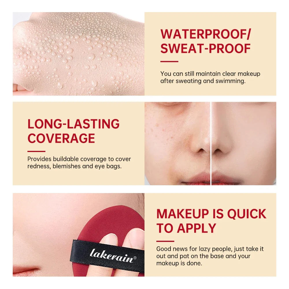 Super Cushion Foundation Waterproof Long-lasting Brighten Foundation Cream Women Base Makeup Face Korean Cosmetics - Fabs things