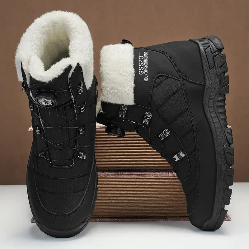Mens Winter Snow Boots – Warm Durable Outdoor Shoes - Fabs things