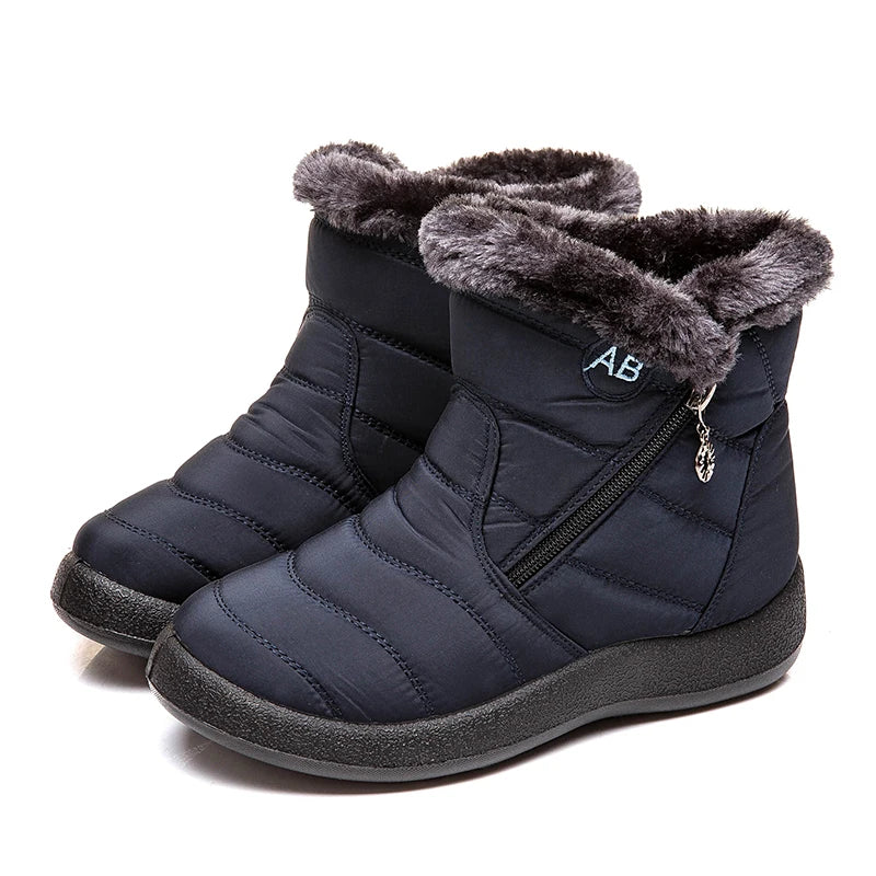 Cozy Winter Comfort: Fur-Lined Snow Boots - Fabs things