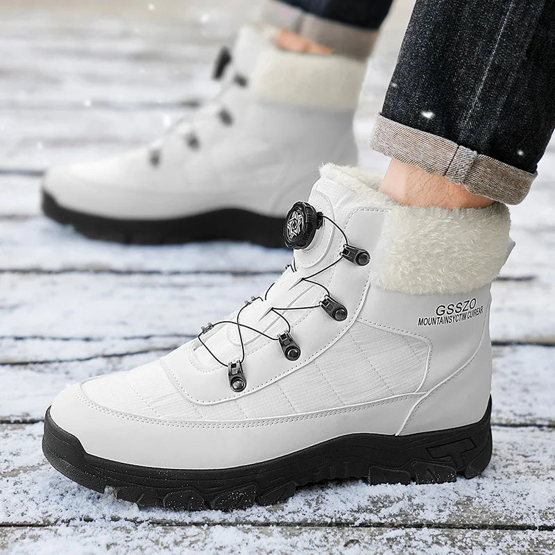 Mens Winter Snow Boots – Warm Durable Outdoor Shoes - Fabs things