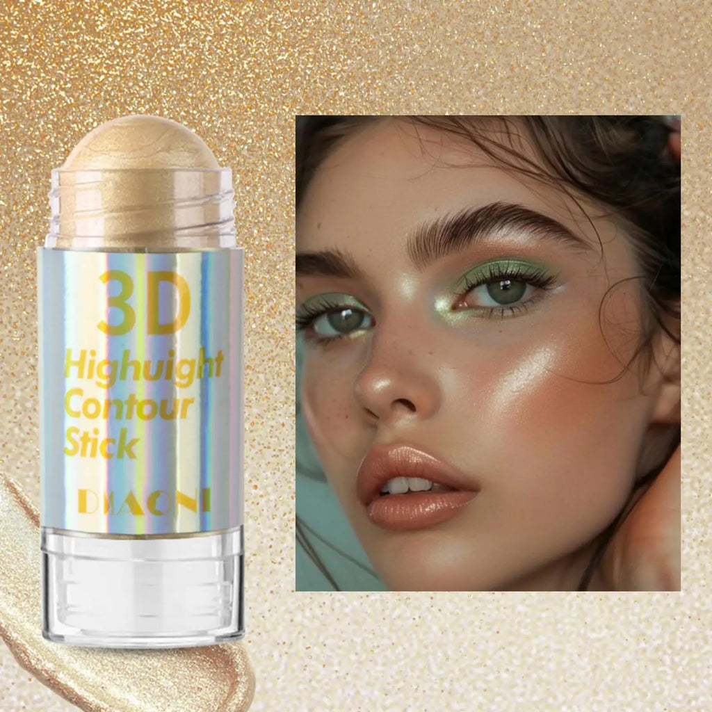 6 Colors 3D Face Brighten Highlighter Bar Cosmetic Face Contour Bronzer Shimmer Highlighter Stick Concealer Cream Makeup tool - Fabs things