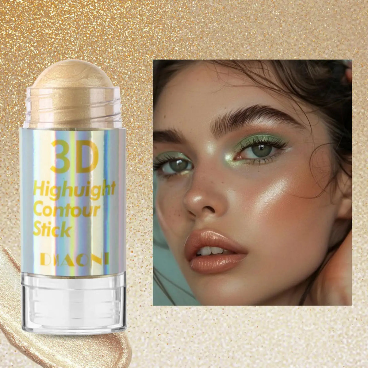 6 Colors 3D Face Brighten Highlighter Bar Cosmetic Face Contour Bronzer Shimmer Highlighter Stick Concealer Cream Makeup tool - Fabs things