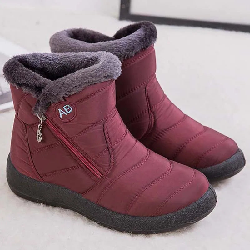 Cozy Winter Comfort: Fur-Lined Snow Boots - Fabs things