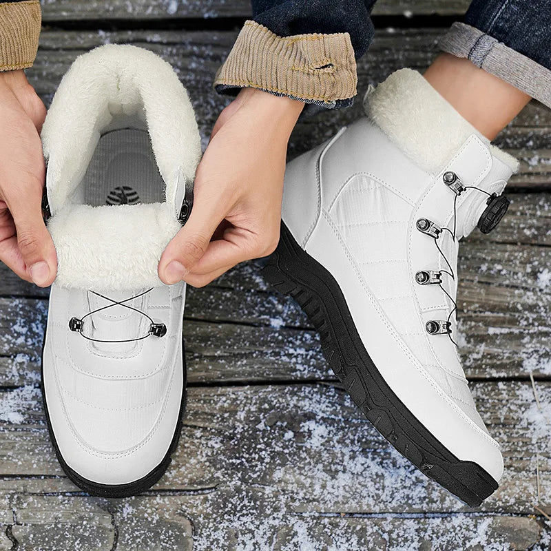 Mens Winter Snow Boots – Warm Durable Outdoor Shoes - Fabs things