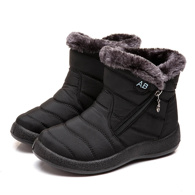 Cozy Winter Comfort: Fur-Lined Snow Boots - Fabs things