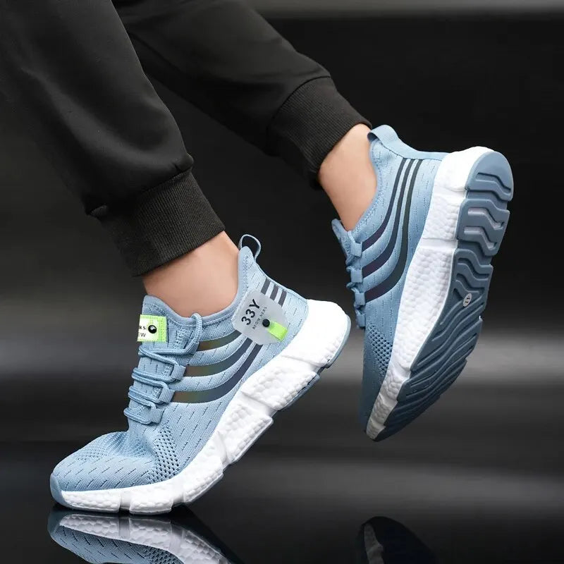 Men's Mesh Running Sneakers - Breathable & Lightweight