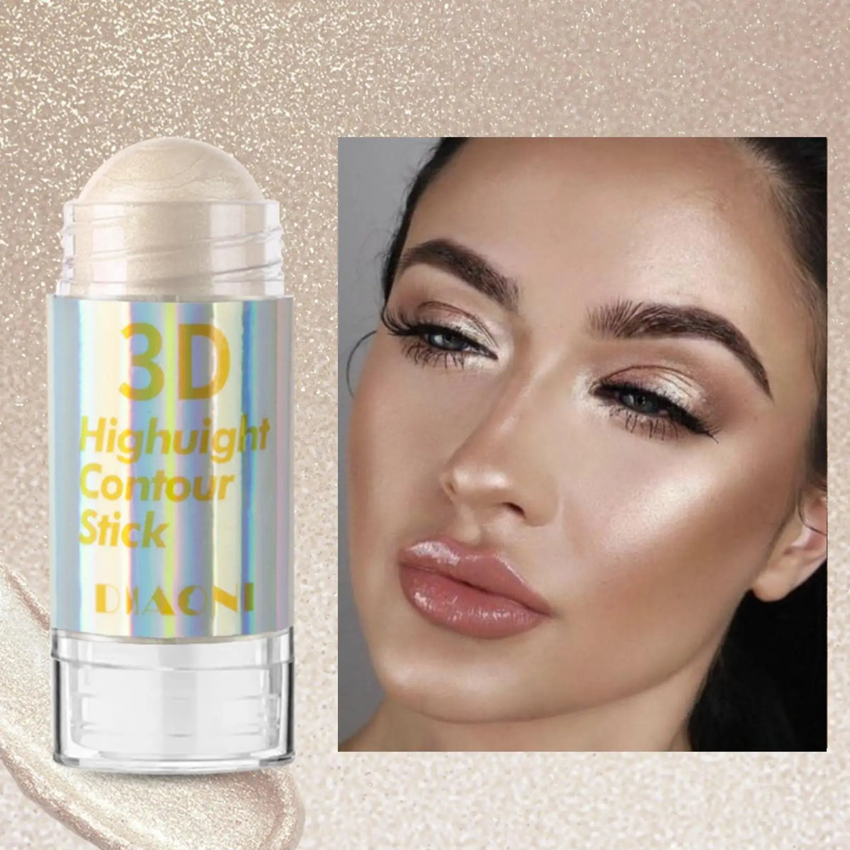 6 Colors 3D Face Brighten Highlighter Bar Cosmetic Face Contour Bronzer Shimmer Highlighter Stick Concealer Cream Makeup tool - Fabs things