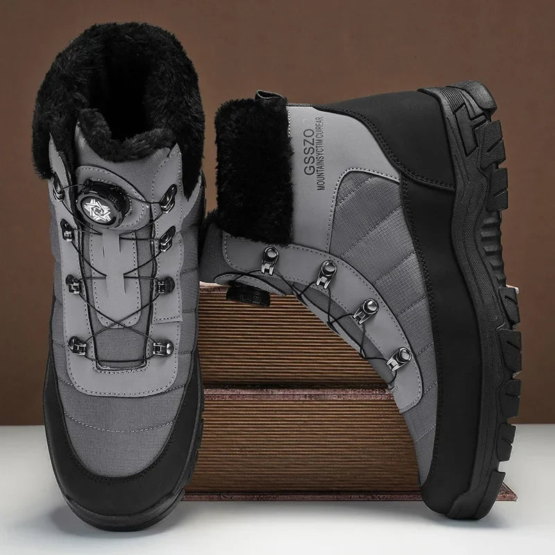 Mens Winter Snow Boots – Warm Durable Outdoor Shoes - Fabs things