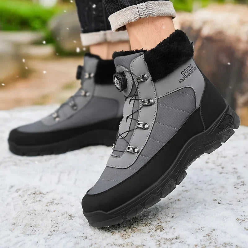 Mens Winter Snow Boots – Warm Durable Outdoor Shoes - Fabs things