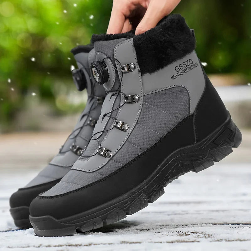 Mens Winter Snow Boots – Warm Durable Outdoor Shoes - Fabs things