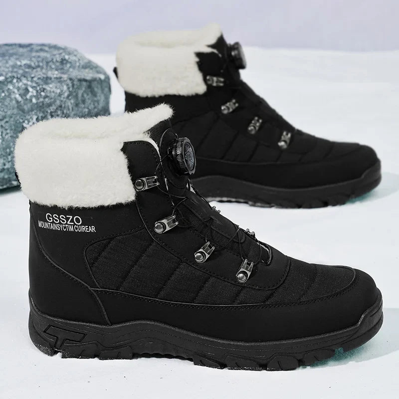 Mens Winter Snow Boots – Warm Durable Outdoor Shoes - Fabs things