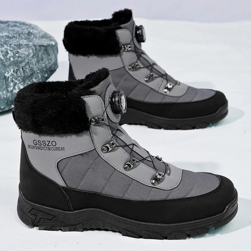 Mens Winter Snow Boots – Warm Durable Outdoor Shoes - Fabs things