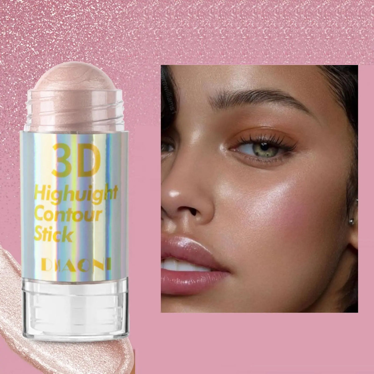 6 Colors 3D Face Brighten Highlighter Bar Cosmetic Face Contour Bronzer Shimmer Highlighter Stick Concealer Cream Makeup tool - Fabs things