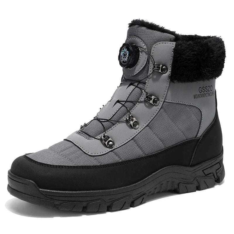 Mens Winter Snow Boots – Warm Durable Outdoor Shoes - Fabs things