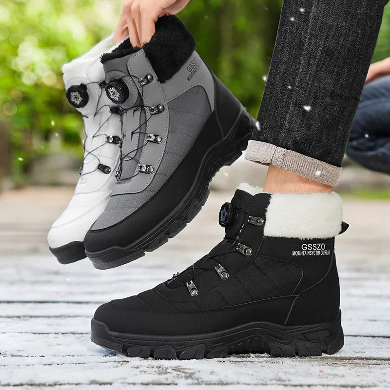 Mens Winter Snow Boots – Warm Durable Outdoor Shoes - Fabs things