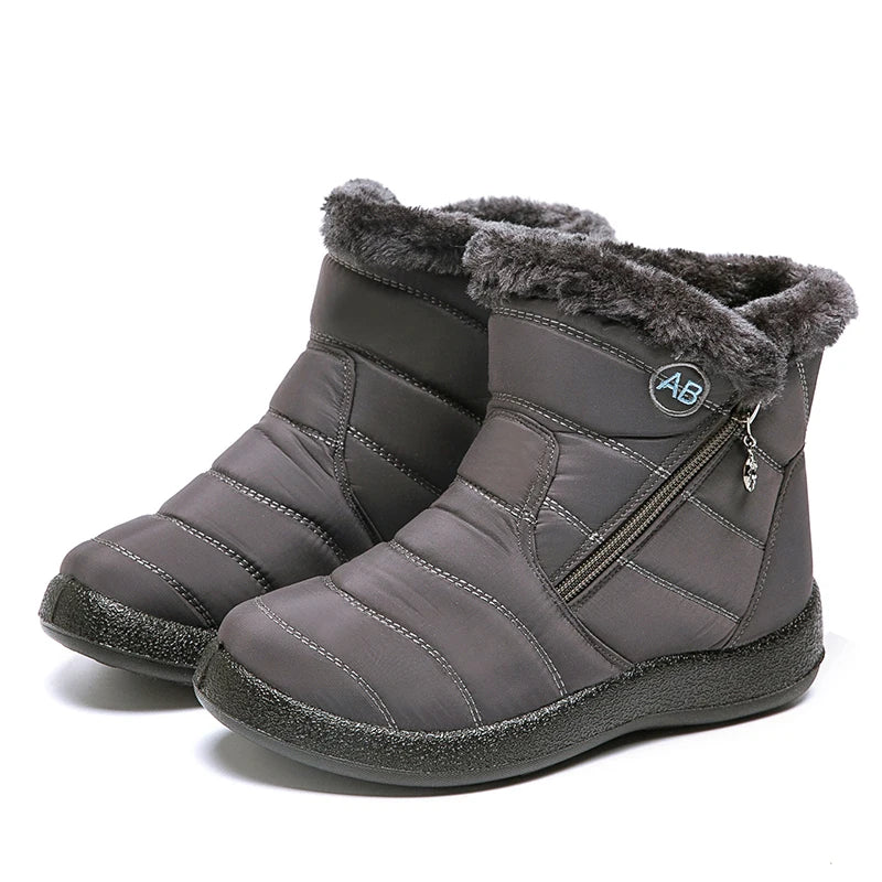 Cozy Winter Comfort: Fur-Lined Snow Boots - Fabs things