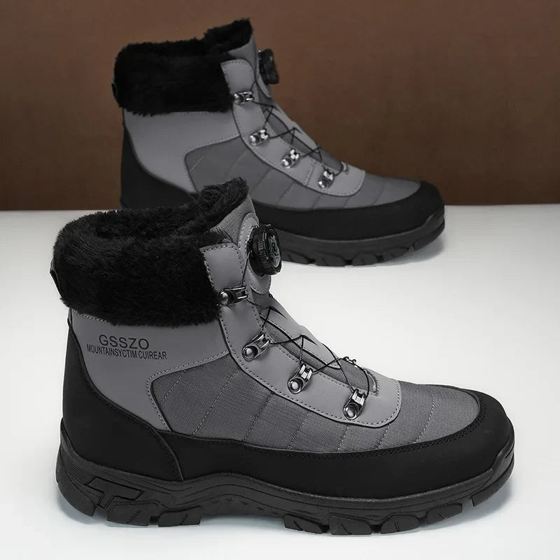 Mens Winter Snow Boots – Warm Durable Outdoor Shoes - Fabs things