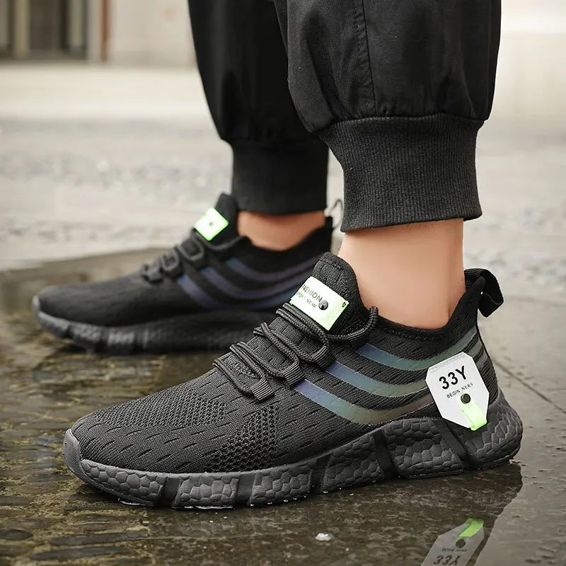 Men's Mesh Running Sneakers - Breathable & Lightweight