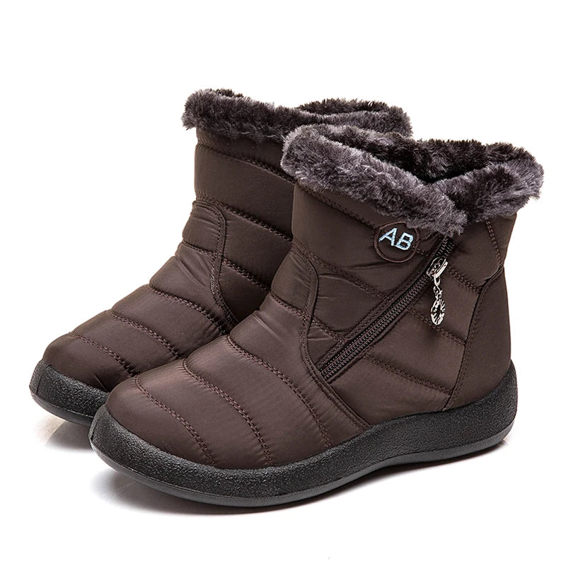 Cozy Winter Comfort: Fur-Lined Snow Boots - Fabs things