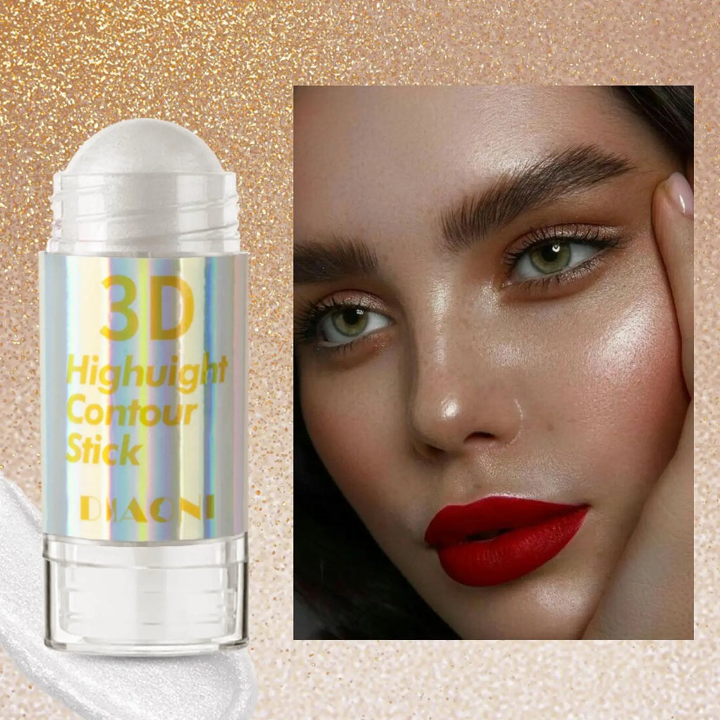 6 Colors 3D Face Brighten Highlighter Bar Cosmetic Face Contour Bronzer Shimmer Highlighter Stick Concealer Cream Makeup tool - Fabs things