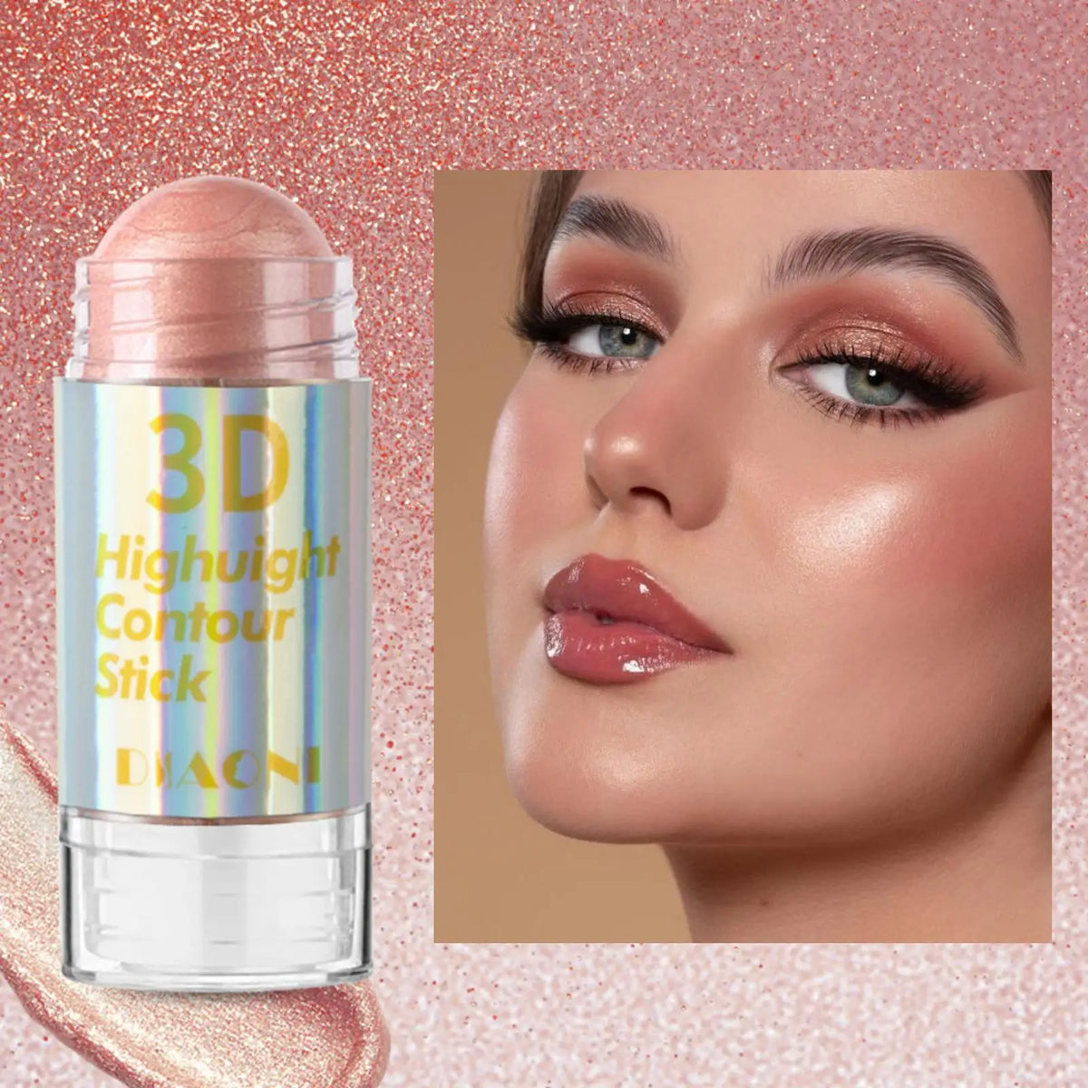 6 Colors 3D Face Brighten Highlighter Bar Cosmetic Face Contour Bronzer Shimmer Highlighter Stick Concealer Cream Makeup tool - Fabs things