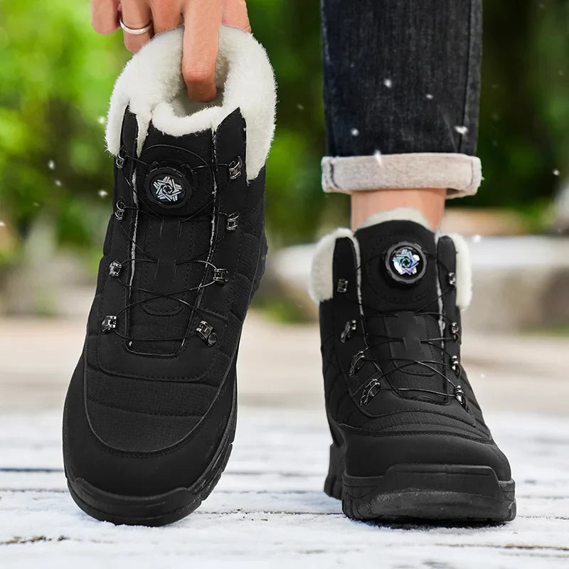 Mens Winter Snow Boots – Warm Durable Outdoor Shoes - Fabs things