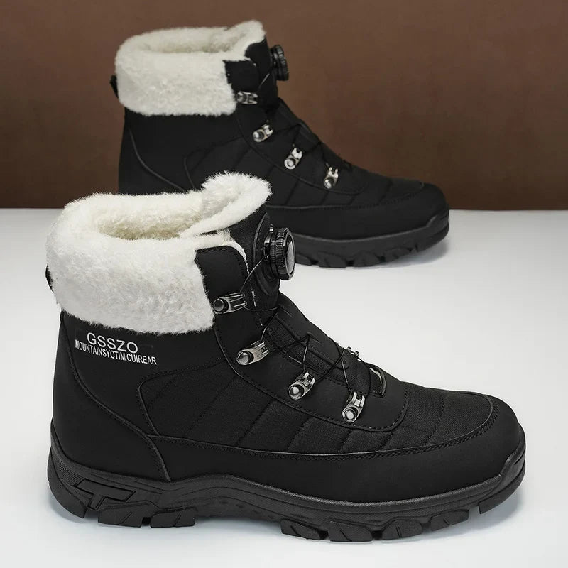 Mens Winter Snow Boots – Warm Durable Outdoor Shoes - Fabs things